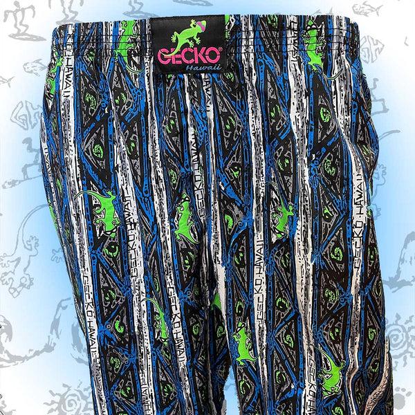 Gecko Hawaii Blue Stripe Gecko Beach Pants