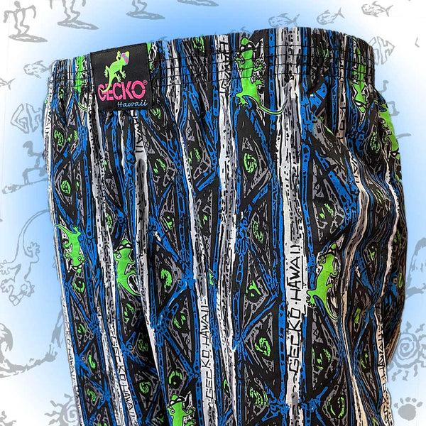 Gecko Hawaii Blue Stripe Gecko Beach Pants