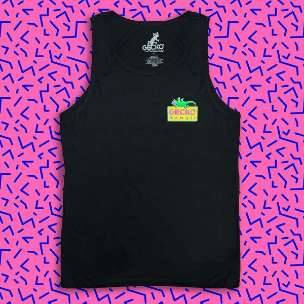 Gecko Hawaii Bootleg Beach Postcard '89 - Black Tank
