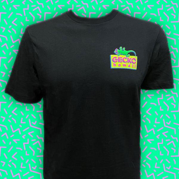 Gecko Hawaii Bootleg Beach Postcard '89 - Black Tee