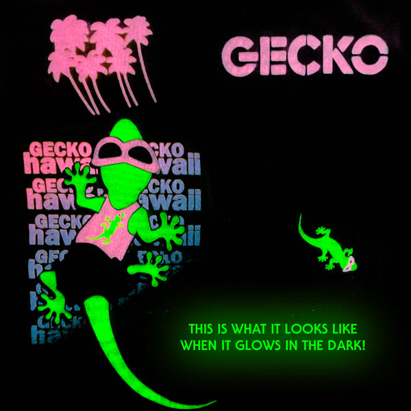 Gecko Hawaii Bootleg Beach Postcard '89 - Black Tee