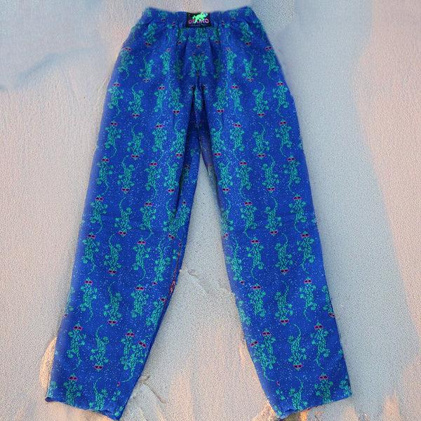gecko hawaii Camo Gecko Beach Pants Blue