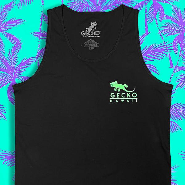 Gecko Hawaii Camp Gecko '89 - Classic Black Tank
