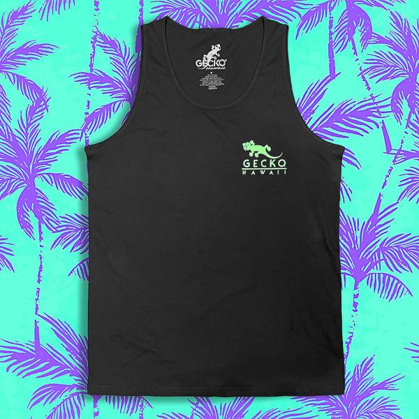 Gecko Hawaii Camp Gecko '89 - Classic Black Tank