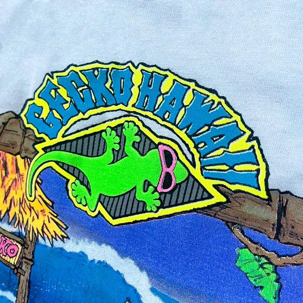 Gecko Hawaii Camp Gecko '89 - Classic White Tank