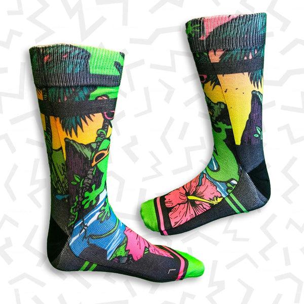 gecko hawaii Gecko Beach Party Socks