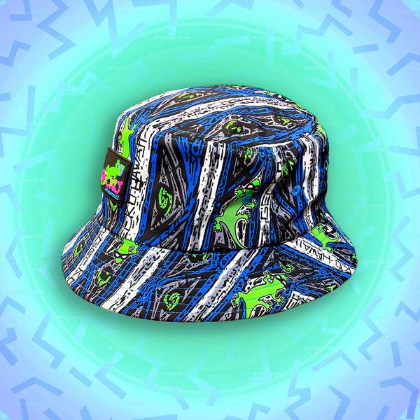 Gecko Hawaii Gecko Blue Stripe Bucket Hat