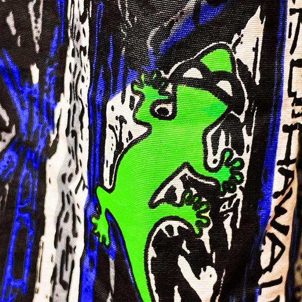 Gecko Hawaii Gecko Blue Stripe Windbreaker