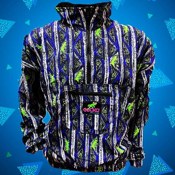 gecko hawaii Gecko Blue Stripe Windbreaker