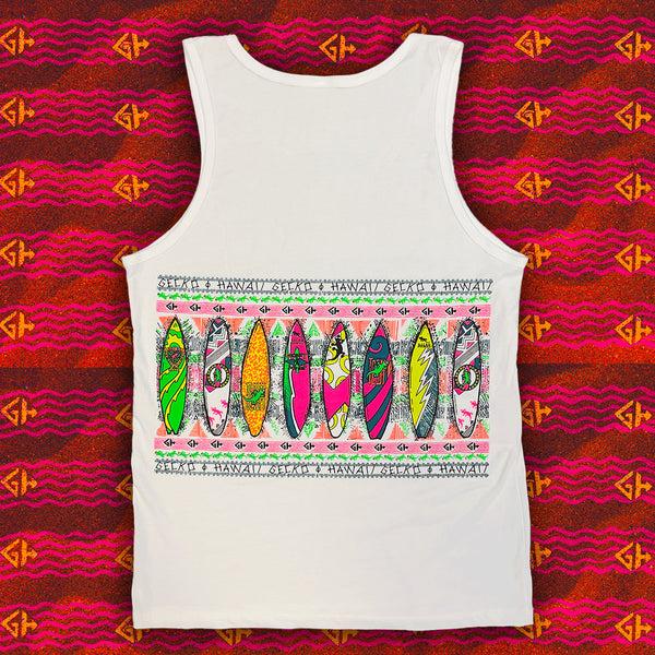 gecko hawaii Gecko Boardroom 1989 White Tank
