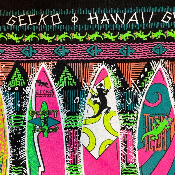 Gecko Hawaii Gecko Boardroom Black Beach Tee