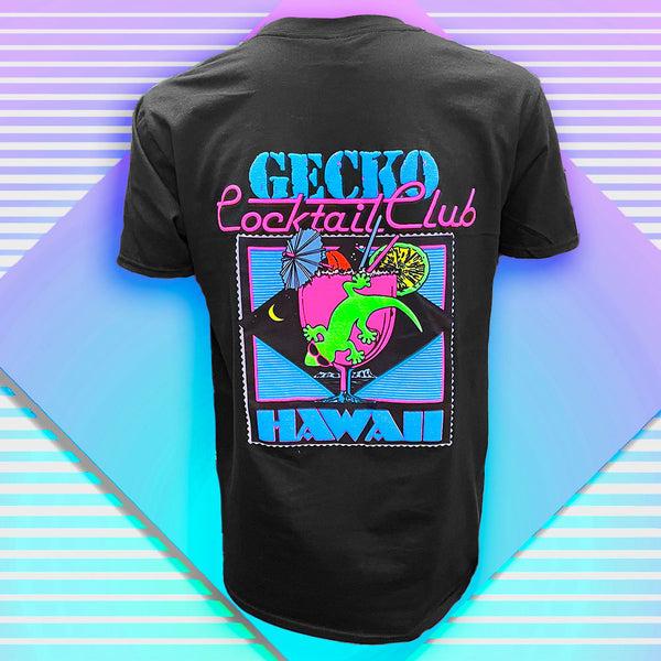 gecko hawaii Gecko Cocktail Club Black Beach Tee