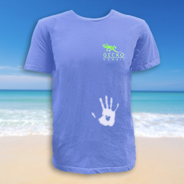 Gecko Hawaii Gecko Fam Hyper Tee Blue-to-White