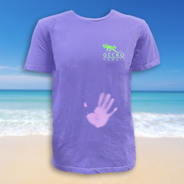 Gecko Hawaii Gecko Fam Hyper Tee Purple-to-Pink