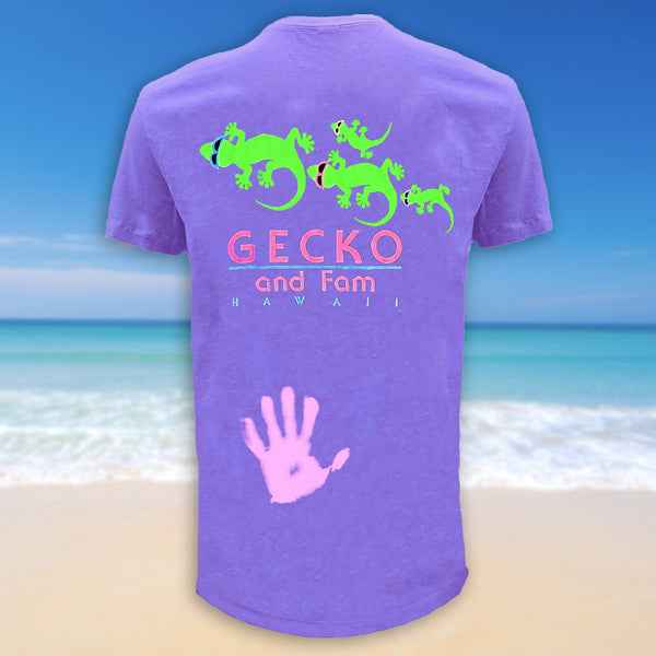 gecko hawaii Gecko Fam Hyper Tee Purple-to-Pink