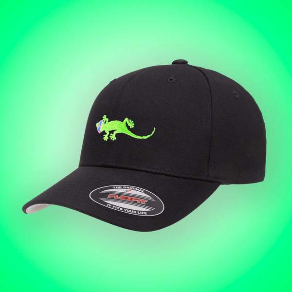 gecko hawaii Gecko Flexfit Black Hat