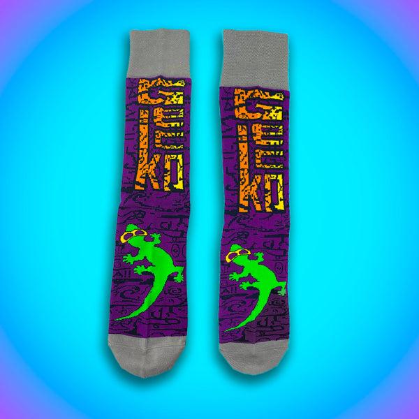 Gecko Hawaii Gecko Forbidden Wall Socks