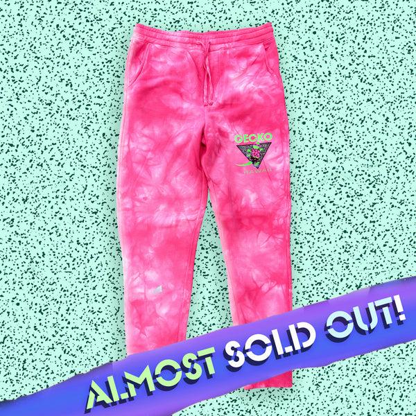 gecko hawaii Gecko In Paradise Pink Tie Dye Sweats
