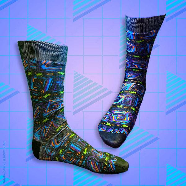 gecko hawaii Gecko Multi Party Socks