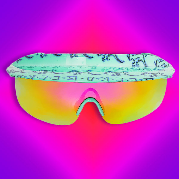 gecko hawaii Gecko Petro Neon Mint Visor Shades