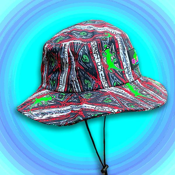 gecko hawaii Gecko Red Stripe Boonie Hat