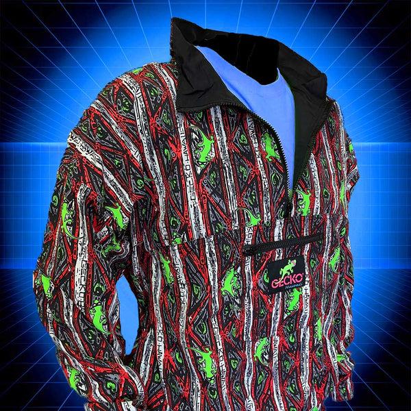 Gecko Hawaii Gecko Red Stripe Windbreaker