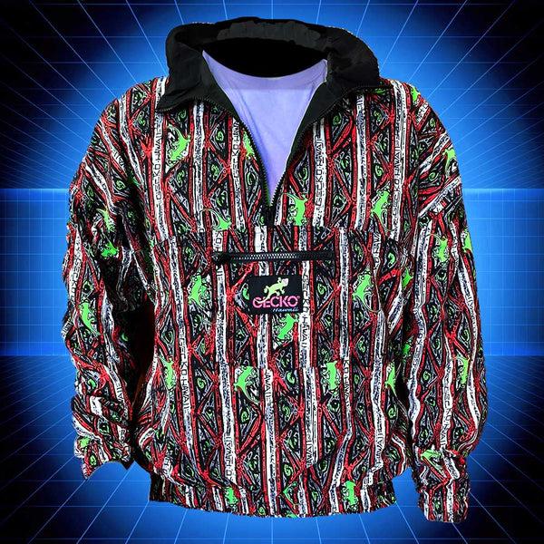 gecko hawaii Gecko Red Stripe Windbreaker