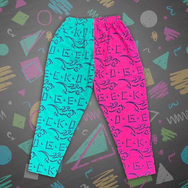 gecko hawaii Gecko's 1990s Color Block Beach Pants