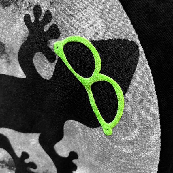 Gecko Hawaii Gecko Super Moon - Black Cotton Tee