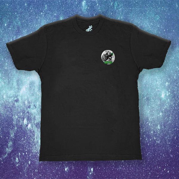Gecko Hawaii Gecko Super Moon - Black Cotton Tee