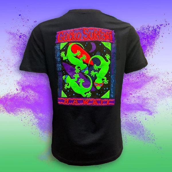 gecko hawaii Gecko Surfari 1988 - Black Tee V3 (GITD)