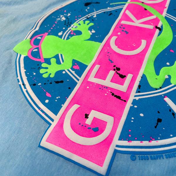 Gecko Hawaii Gecko Vinyl - Neon Blue Frost HoodTEE