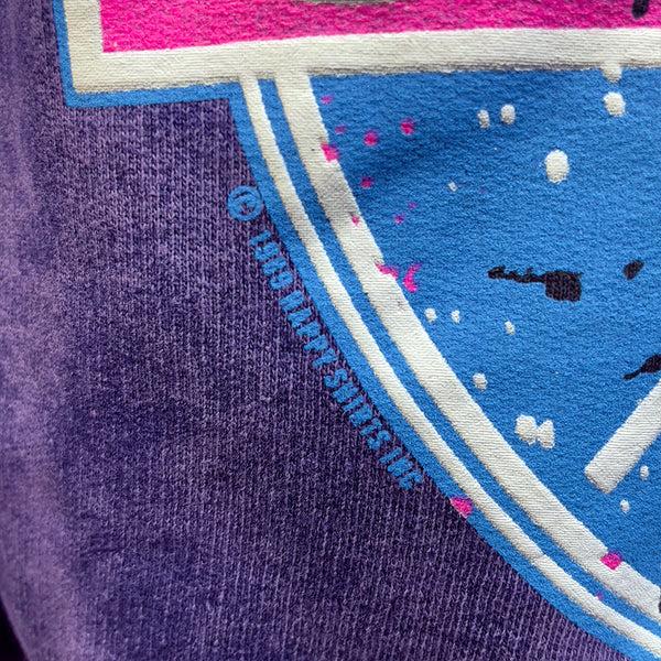 Gecko Hawaii Gecko Vinyl Purple Acid Wash Hoodie