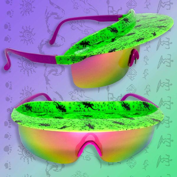 gecko hawaii Gecko Visor Shades Neon Green