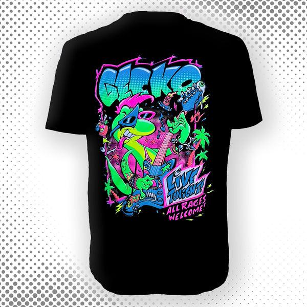 gecko hawaii Gecko X Simko - All Rages - Black Tee