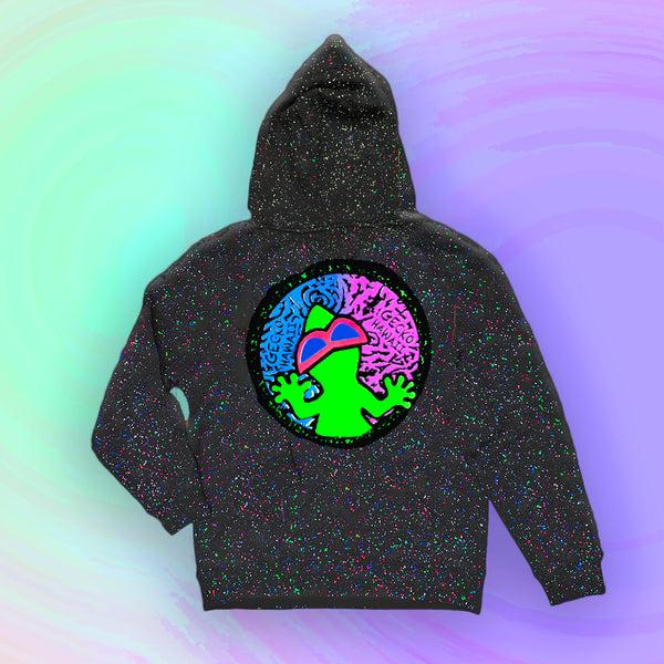 gecko hawaii GITD SPLATTER Hoodie - Big Swirl