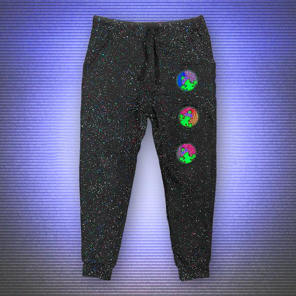 gecko hawaii GITD SPLATTER Joggers Big Swirl