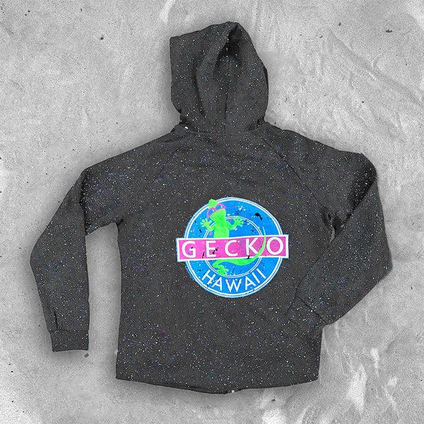 gecko hawaii Glow Splatter Hoodie - Shadow (Womens)