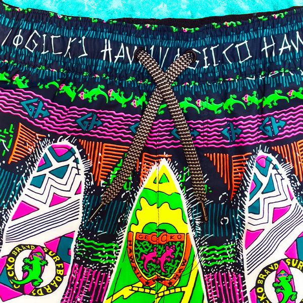 Gecko Hawaii Iconic "Boardroom" Multiverse Shorts