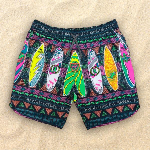 gecko hawaii Iconic "Boardroom" Multiverse Shorts