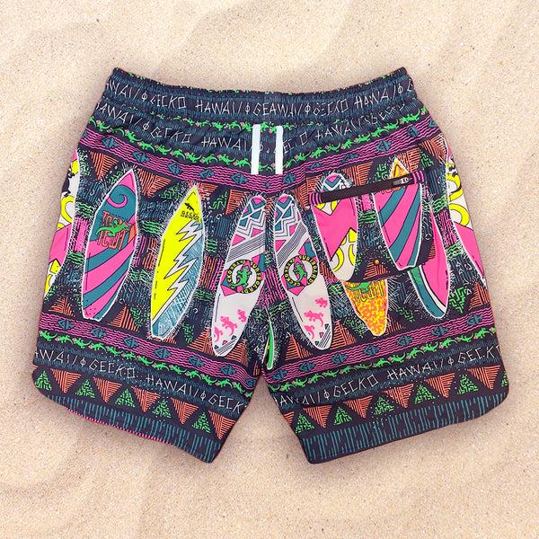 Gecko Hawaii Iconic "Boardroom" Multiverse Shorts
