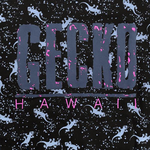 Gecko Hawaii Iconic "Forever Gecko" Black Lava Tee