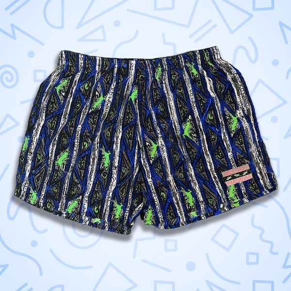 gecko hawaii Iconic Gecko Blue Stripe Volleys