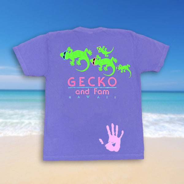 gecko hawaii KIDS Gecko Fam Hyper Purple-to-Pink