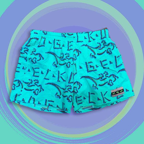 gecko hawaii Mint Gecko Petro Volley Shorts