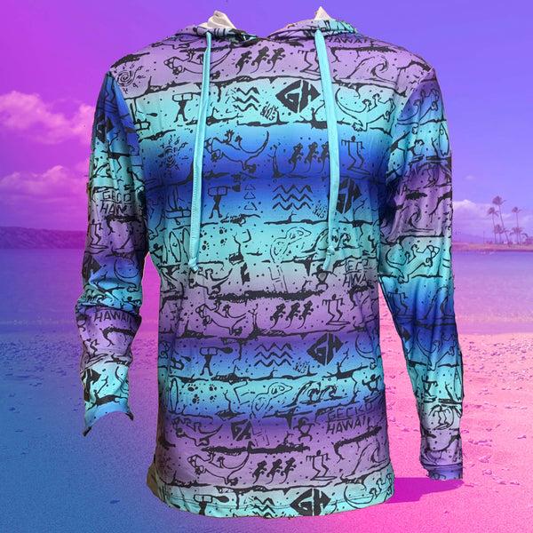 gecko hawaii Purple & Mint Sun Shirt