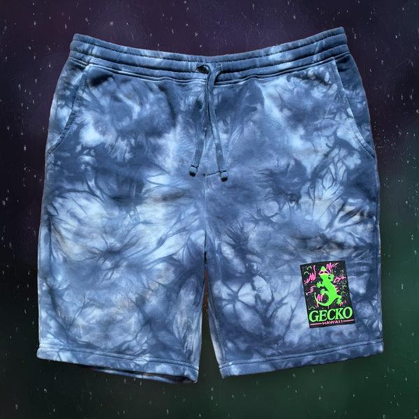 gecko hawaii Space Gecko Navy Tie Dye Shorts