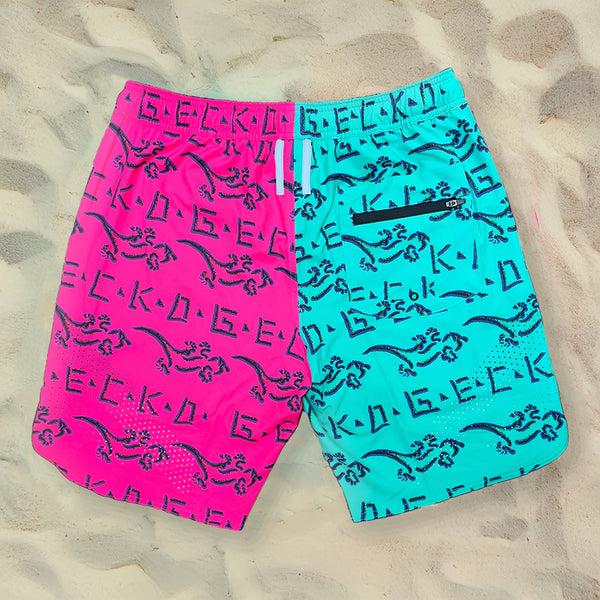 Gecko Hawaii Split Multiverse Shorts