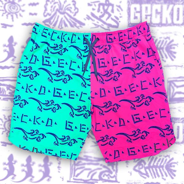 Gecko Hawaii Split Multiverse Shorts