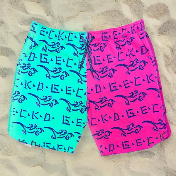 gecko hawaii Split Multiverse Shorts
